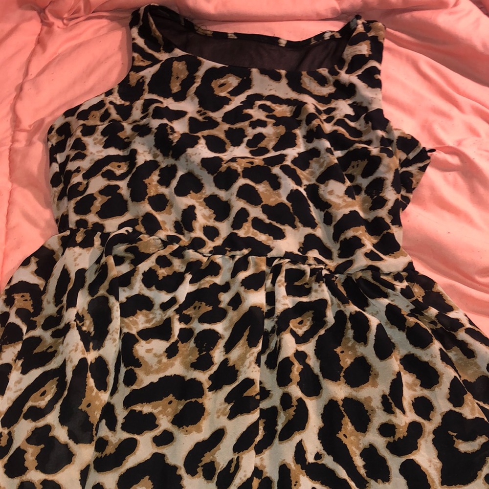 Cheetah print dress